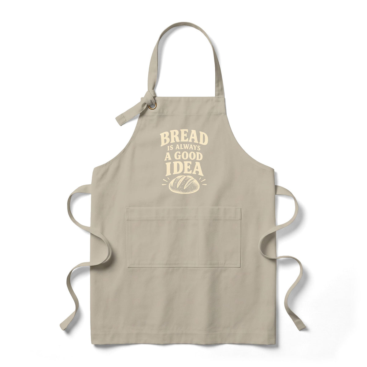 Bread Is Always a Good Idea Apron — Baker's Cotton Bib Apron