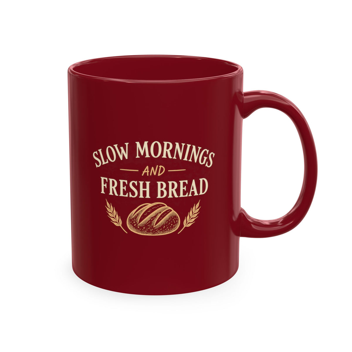 "Slow Mornings and Fresh Bread" Rustic Bakery Coffee Cup