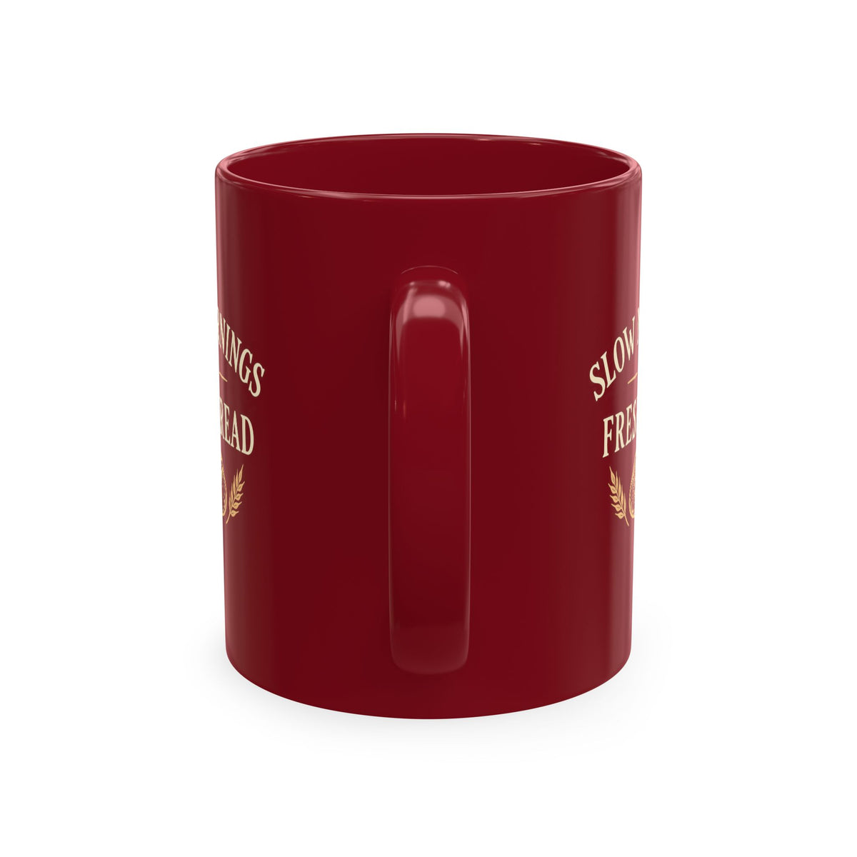 "Slow Mornings and Fresh Bread" Rustic Bakery Coffee Cup