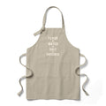Baking Apron - "Flour + Water + Salt + Patience" Heavy Twill Bib Apron