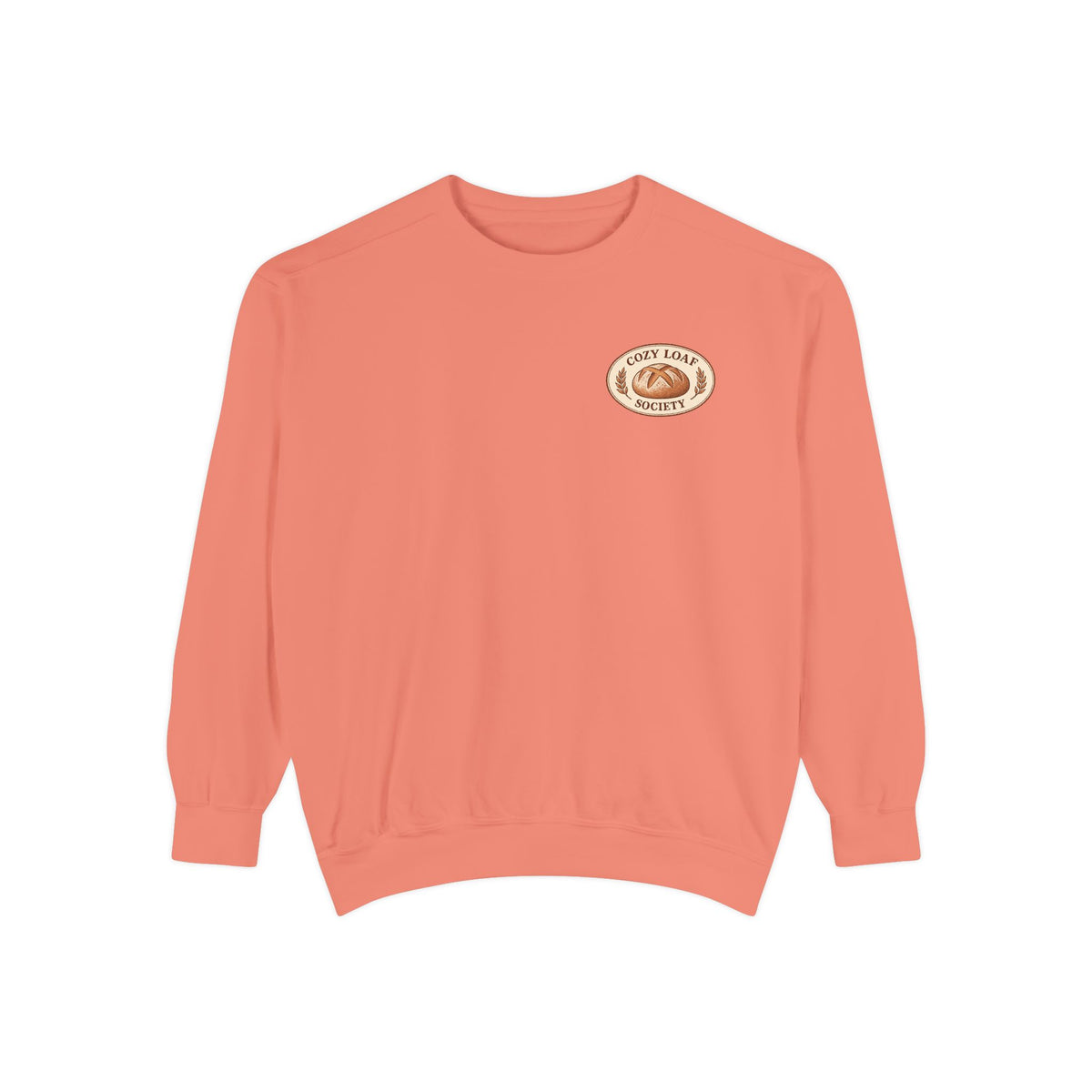 Cozy Pastry Club Sweatshirt — 'Bakery Lover' Croissant Chest Logo