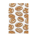 Bread Pattern Waffle-Weave Kitchen Towel — Rustic Artisan Loaf Design
