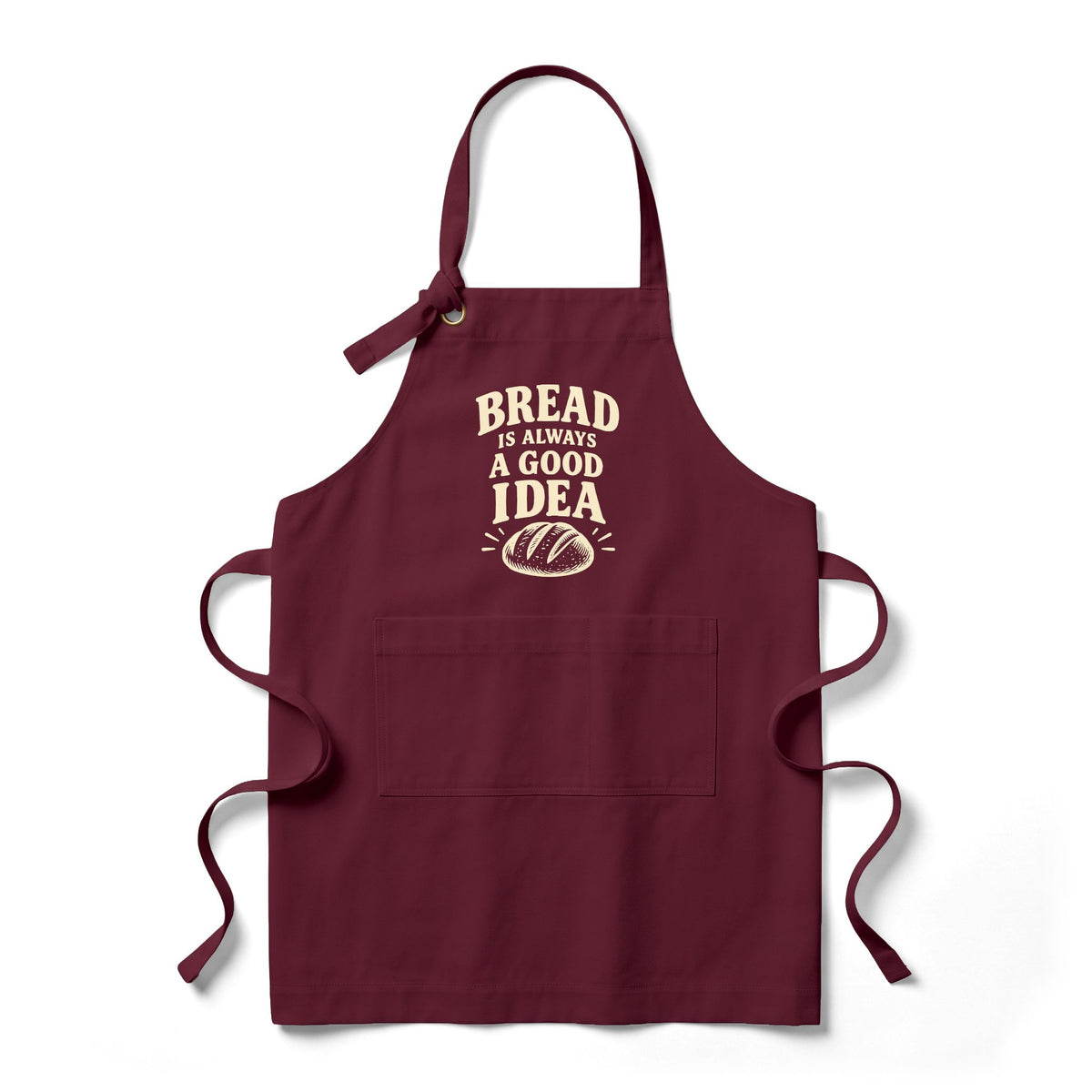 Bread Is Always a Good Idea Apron — Baker's Cotton Bib Apron