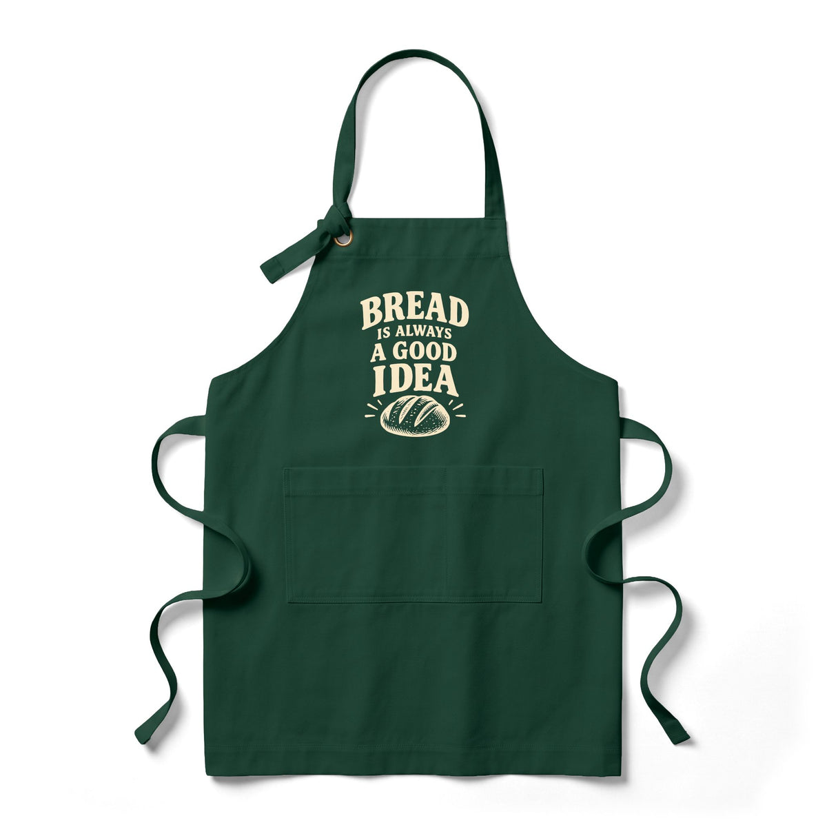 Bread Is Always a Good Idea Apron — Baker's Cotton Bib Apron